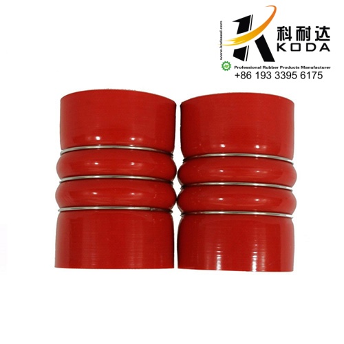 OEM NO.2021890 Silicone Bellow Hose With 3 Ring For IVECO Truck Parts